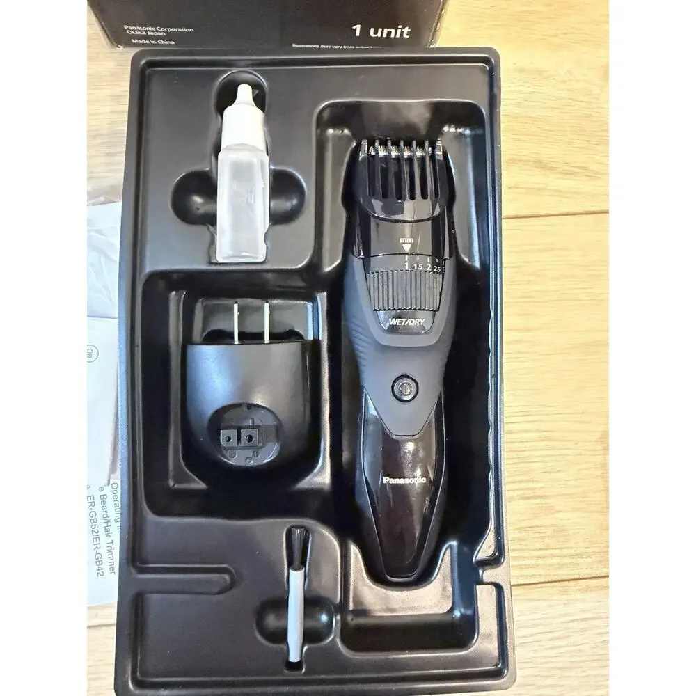 Panasonic ER GB42K Men's Hair Trimmer Waterproof Adjustable Blade Lengths